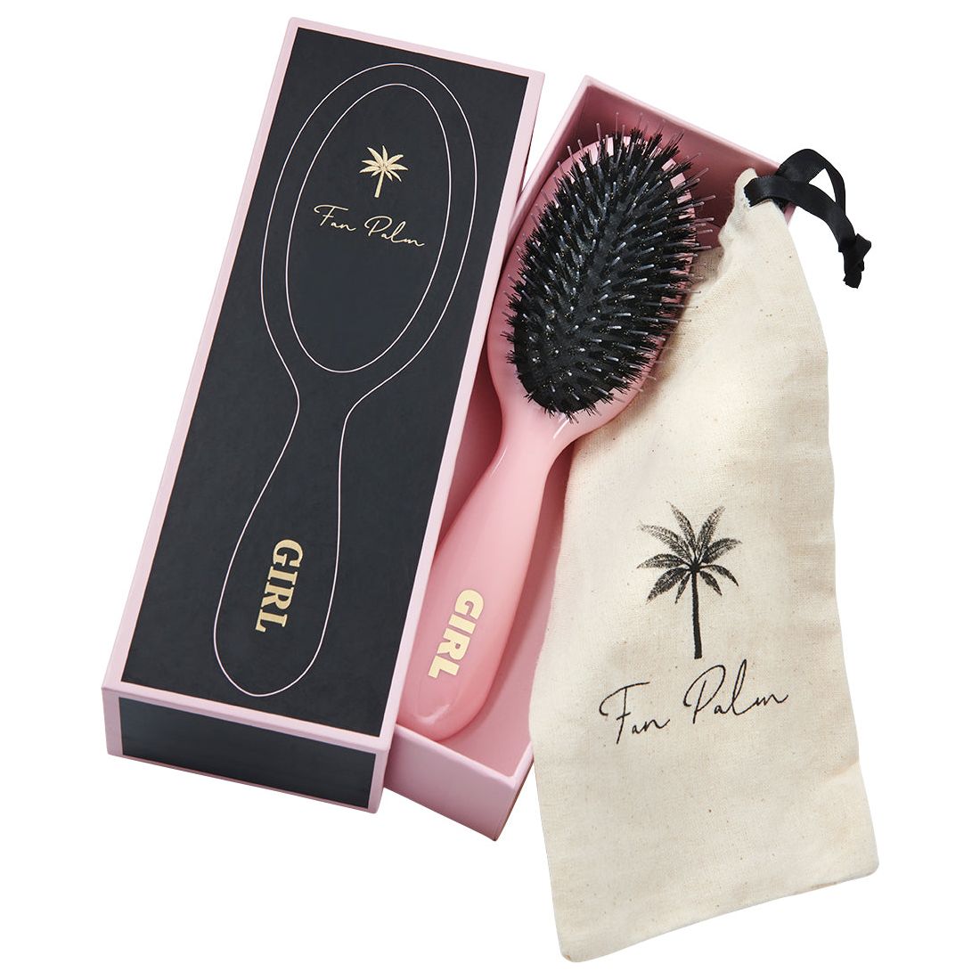Fan Palm Hair Brush - girl - Small