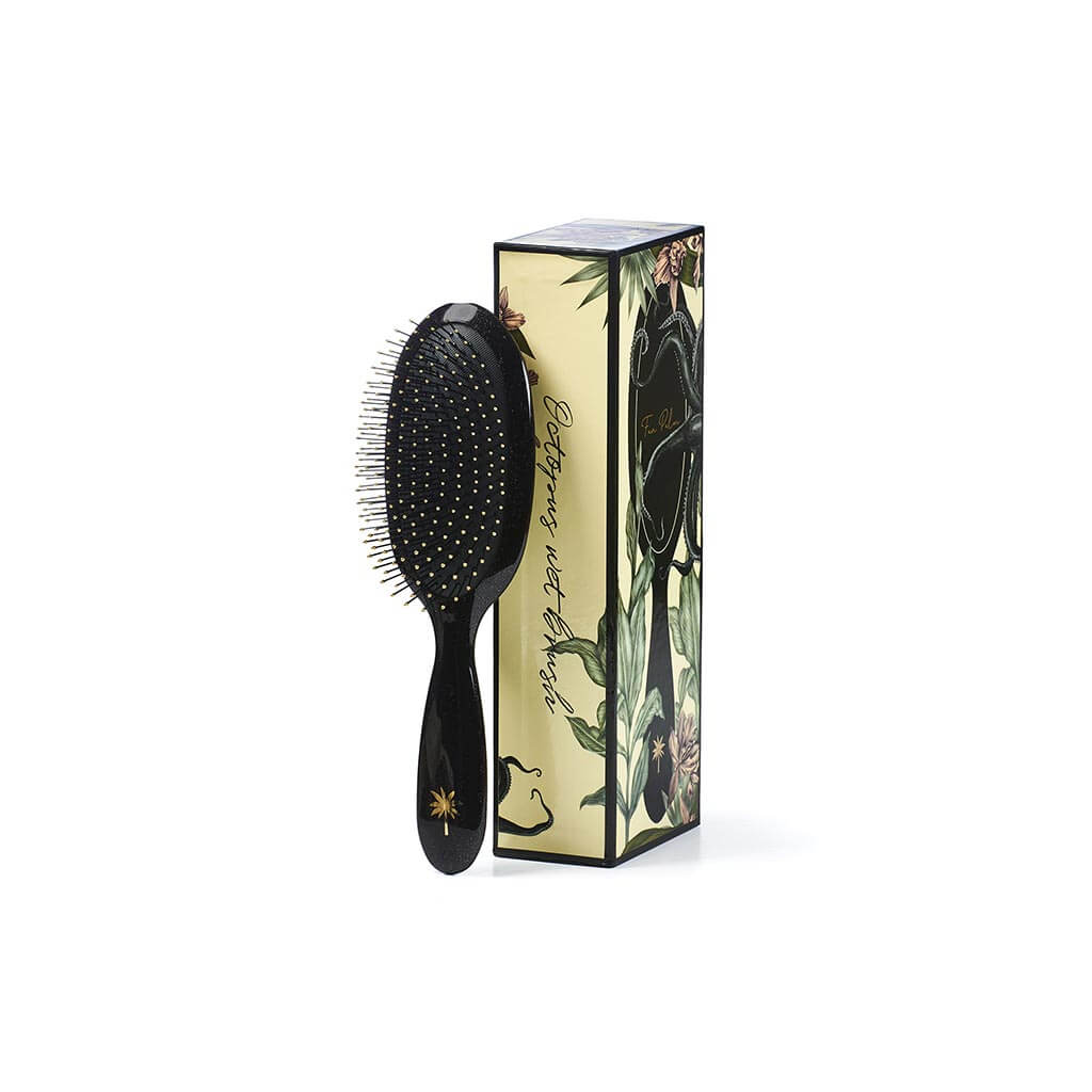 Fan Palm Wet Brush - Sort Glitter - Medium